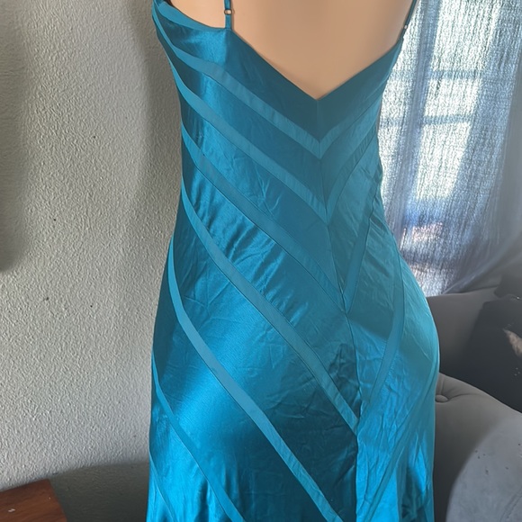 Silk Maxi Dress Turquoise - Picture 5 of 5